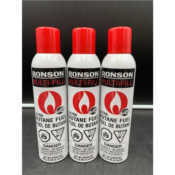 Ronson Multi-Fill Ultra Butane Fuel (3 x 165g)