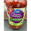 Image 2 : Great Value Organic Tomato & Basil Sauce (700ml x 6)