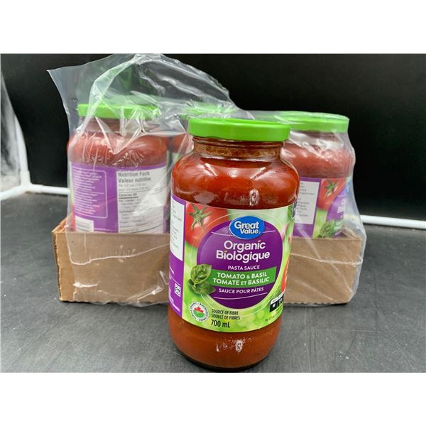 Great Value Organic Tomato & Basil Sauce (700ml x 6)