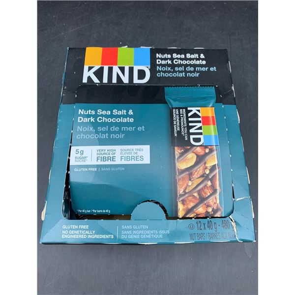 Kind Nuts Sea Salt & Dark Chocolate Bars (12 x 40g)