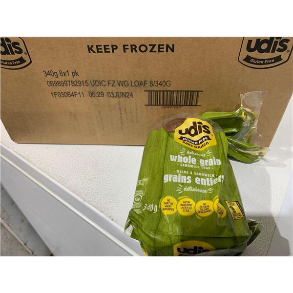 FROZEN Udi's Whole Grain Sandwich Loaf 8x340g