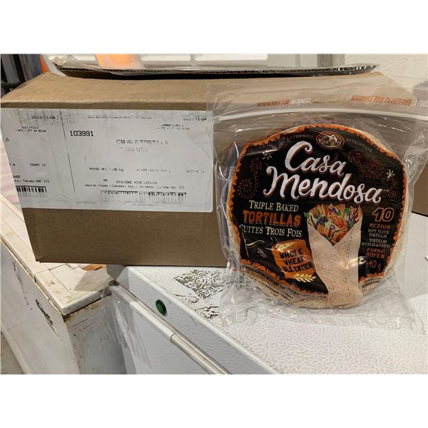 FROZEN Casa Mendosa Triple Baked Tortillas 12x10pc