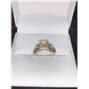 Image 1 : Natural Citrine Marquis Cut 4.88 Carat Solitaire .925 Dress Ring - Appraisal Certificate $625.00