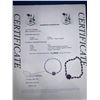 Image 4 : Natural Amethyst 12.70 Oval Cut Multi Stone Tennis Bracelet set in .925 Silver - Appraisal Certifica