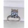 Image 3 : Vera Wang Styled 1.0 Carat Brilliant Cut Slim Band Solitaire Ring