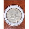 Image 1 : RARE 1957 Canada Silver Cased Quarter Coin