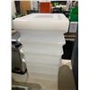Image 2 : Lot of 4 Plastic Starge Totes with Lids