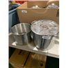 Image 1 : Lot of 2 Metal Stock Pots