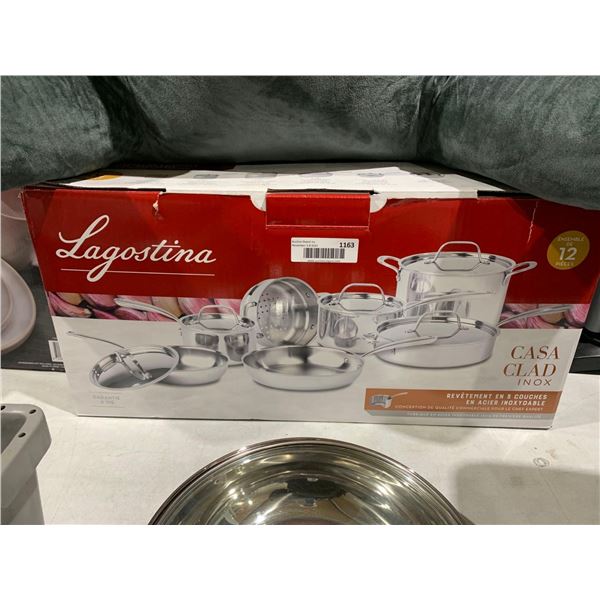 Lagostina Casa Clad Stainless / Inox Commercial Grade Cookware Set