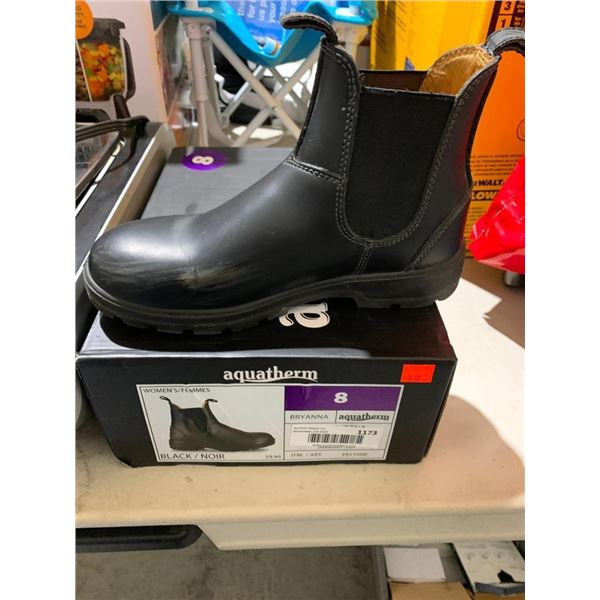 Aquatherm Womans Black Bryanna Size 8 Ankle Boot
