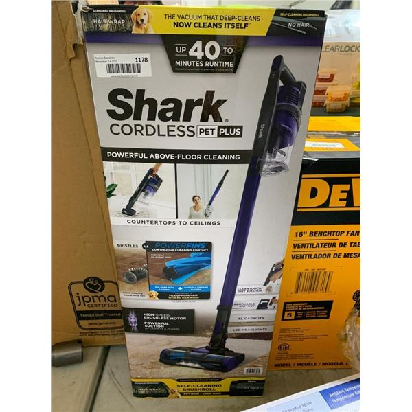 Shark Pet Pro Cordless Stick Vacuum - HAS CHARGE CORD
