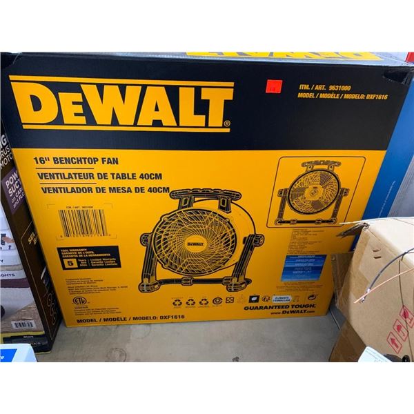 DeWalt 16" Benchtop Fan