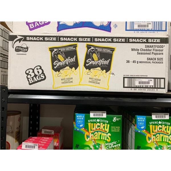 FritoLay Smartfood White Cheddar Seasoned Popcorn 36 x 45g