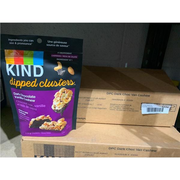 Kind Dark Chocolate and Vanilla Cashew Dipped Clusters- 8x113g