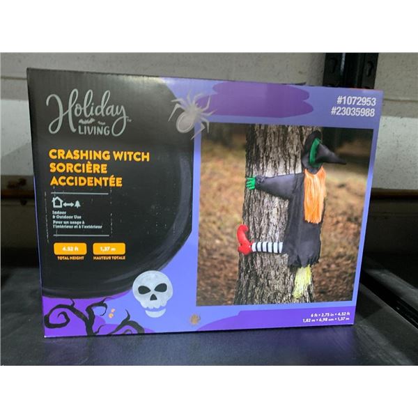 Holiday Living Crashing Witch