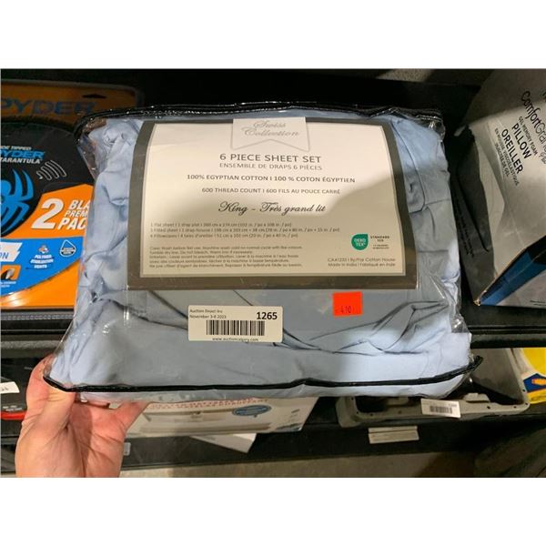 Swiss Collection 6 Piece Sheet Set King Size