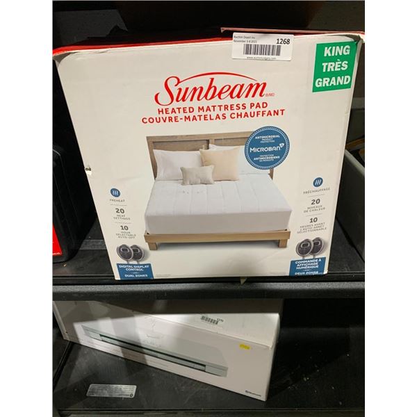 Sunbeam Heated Mattress Pad  King Size