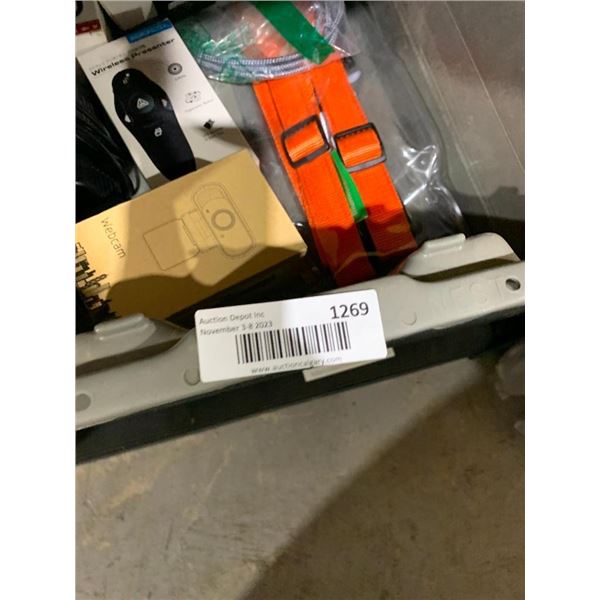 Bin Lot of Assorted Electronics - Bin Included