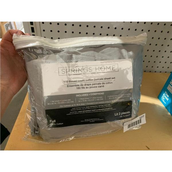 Springs home 180 Thread Count Full Size Sheet Set