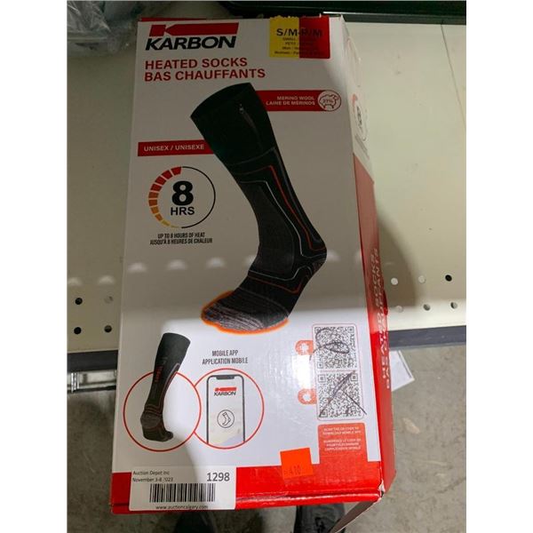 Karbon Size Small - Heated Socks