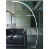 Image 3 : 76" Arched / Arc Led Floor Lamp - Silver