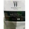 Image 2 : Wamsutta Microfiber Table Cloth  For Oval Or Rectangle tables - Gray