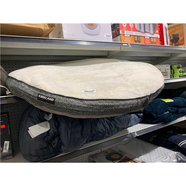 Kirkland Signature 42" Round Pet Bed - Cream Colored Brown Base