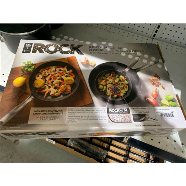 The Rock 3 Pc Skillet Set