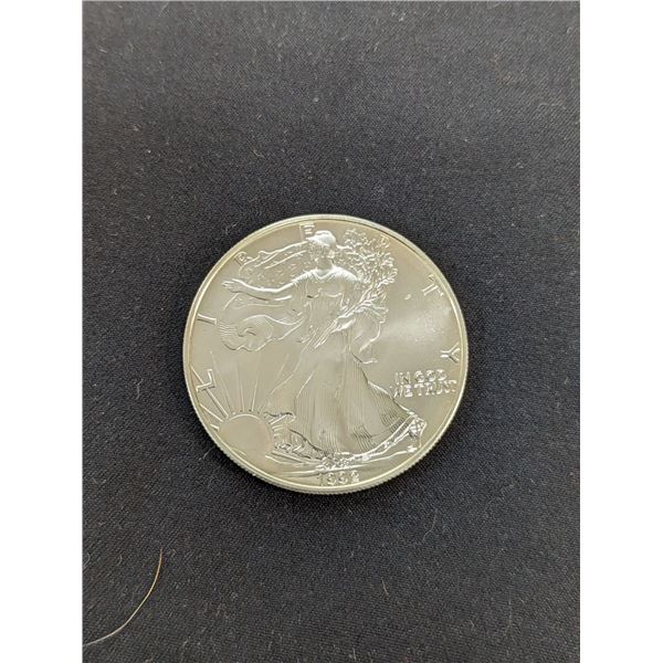 1992 American Silver Eagle Dollar Choice BU
