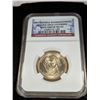 Image 1 : 2007 George Washington Golden Dollar "Missing Lettered Edge" Error NGC MS65