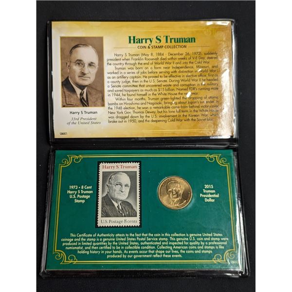 American Coin Treasure Harry S Truman Coin & Stamp Collection.
