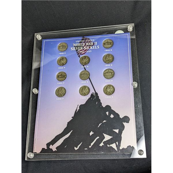 A 1942 -1945 Silver War Nickel Set