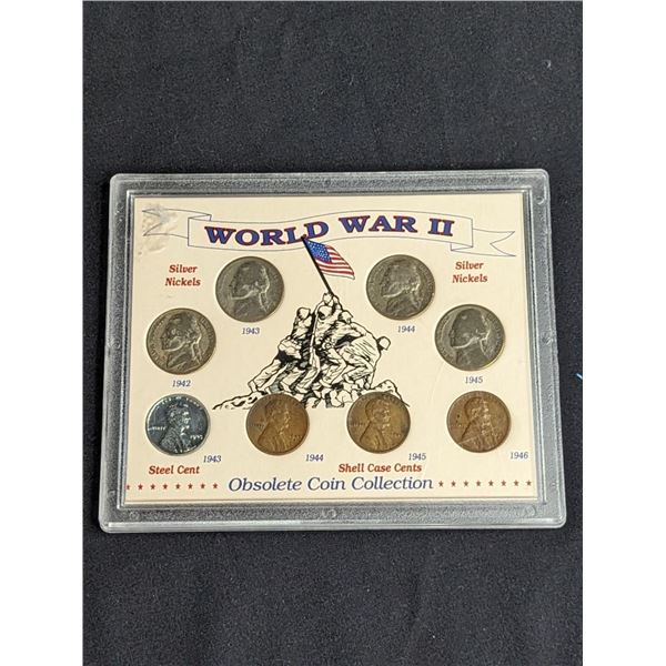 World War 2 Silver Nickel and Wheat Cent Set