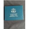 Image 3 : 1991 Unc US Commemorative Silver Dollar Korean War Memorial In Box With COA