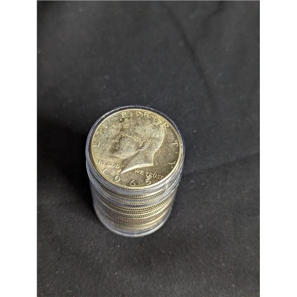 Roll of 40% Silver Kenndey (JFK) Half Dollars in Choice BU