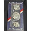 Image 1 : Three Piece San Francisco Mint Silver Bicentennial Silver Uncirculated and Proof Sets