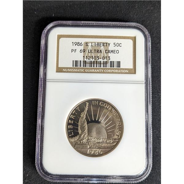 1986 S Statue of Liberty Commemorative Half Dollar Proof NGC PF69 UCAM