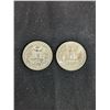 Image 2 : Lot of Two (2ct) 1944 and 1955 D Washington Quarters Choice BU