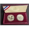 Image 1 : 1999 US Dolly Madison 2pc Silver Dollar Commemorative Set. OIB/COA