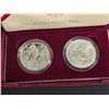 Image 2 : 1999 US Dolly Madison 2pc Silver Dollar Commemorative Set. OIB/COA