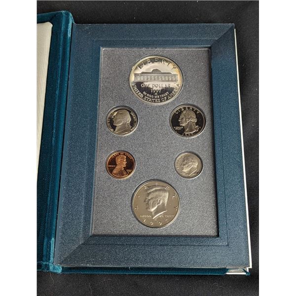 1997 S Prestige Proof Set In Box wth COA