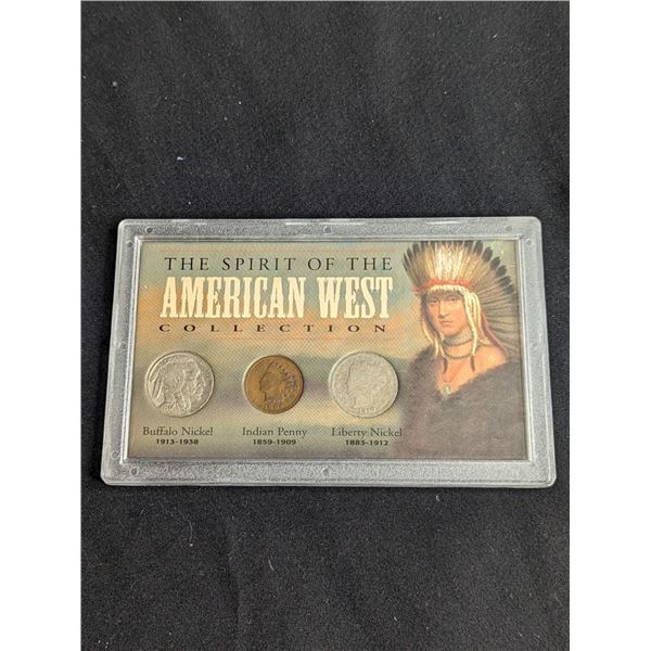 The Spirit of the American West Type Coins In A Plastic Holder