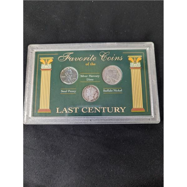 Favorite Coins of the last Century Featuring The Silver Mercury Dime, Steel Penny and Buffalo Nickel