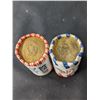 Image 2 : Two Rolls of 2007 Washington Golden Dollars P and D Roll