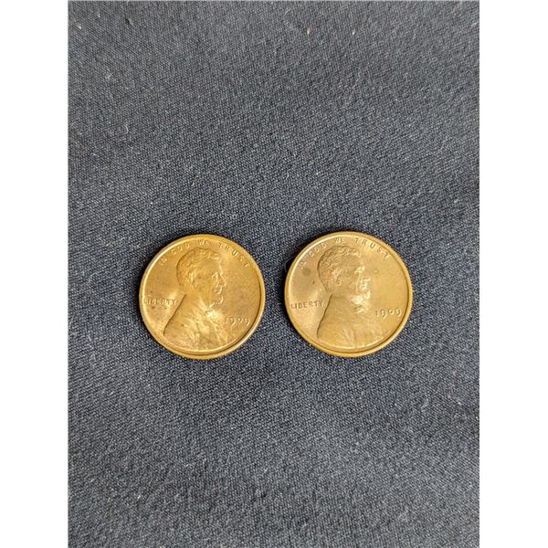 Lot of Two (2ct) 1909 VDB Uncirculated