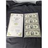 Image 1 : A Sheet of Uncut $2 Dollar Notes from the US Treasury With COA