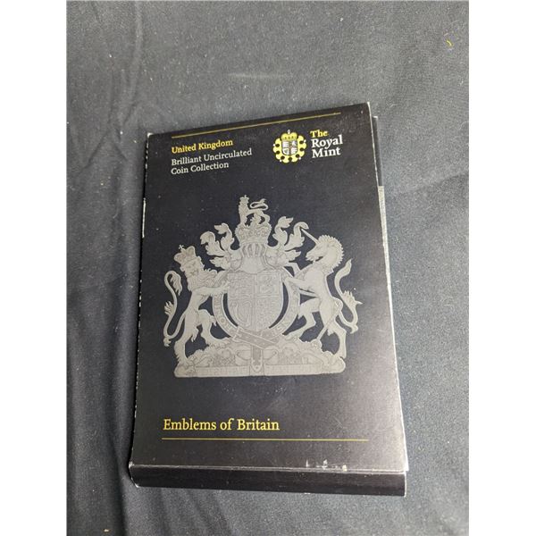 2008 Royal Mint UK 7-Coin Proof Set Royal Shield Of Arms