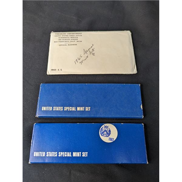 A Lot of Three (3CT) 1965,1966,1967 Special Mint Sets