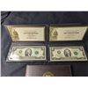 Image 3 : Lot of Five (5ct) 2013 Series $2 Dollar Notes in World Reserve Holders with Certificates