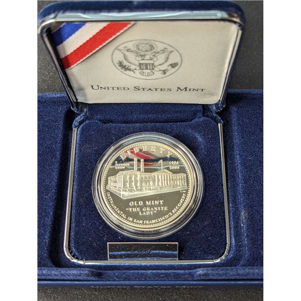 2006 S US Proof San Francisco Old Mint Commemorative Silver Dollar